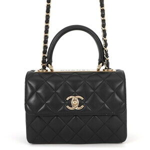 Chanel handbag, Coco Mark Matelassé A92236, CHANEL 2-way shoulder bag, black,...